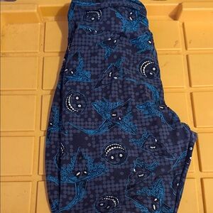 LuLaRoe Blue Patterned Leggings